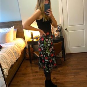 Eva Franco Floral MIDI Skirt (Athropologie)